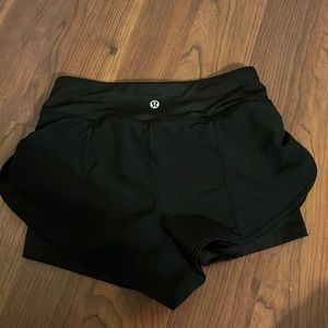 Lululemon athletic shorts, built in spandex, gently used